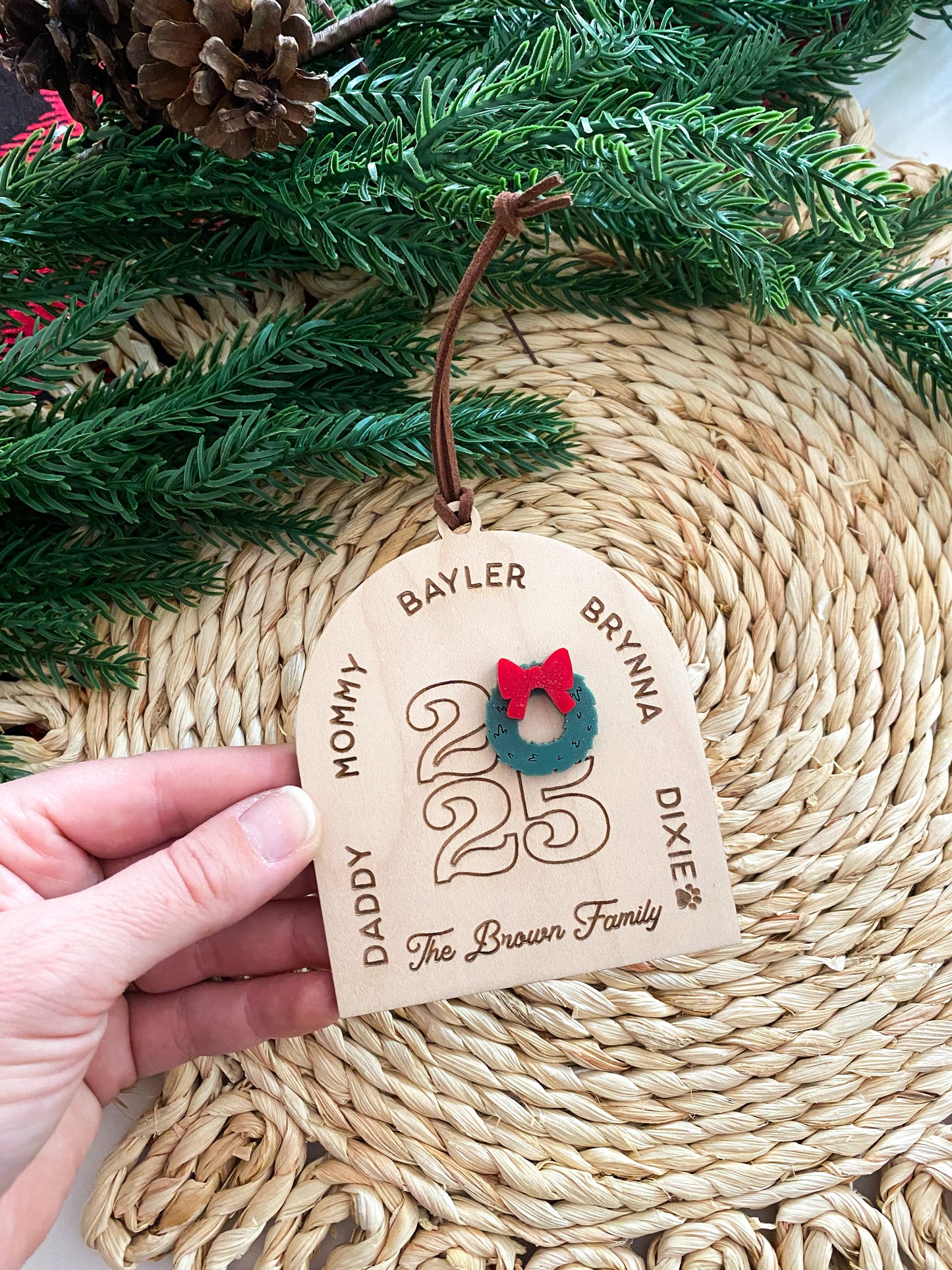 Family Arch 2025 Christmas Ornament