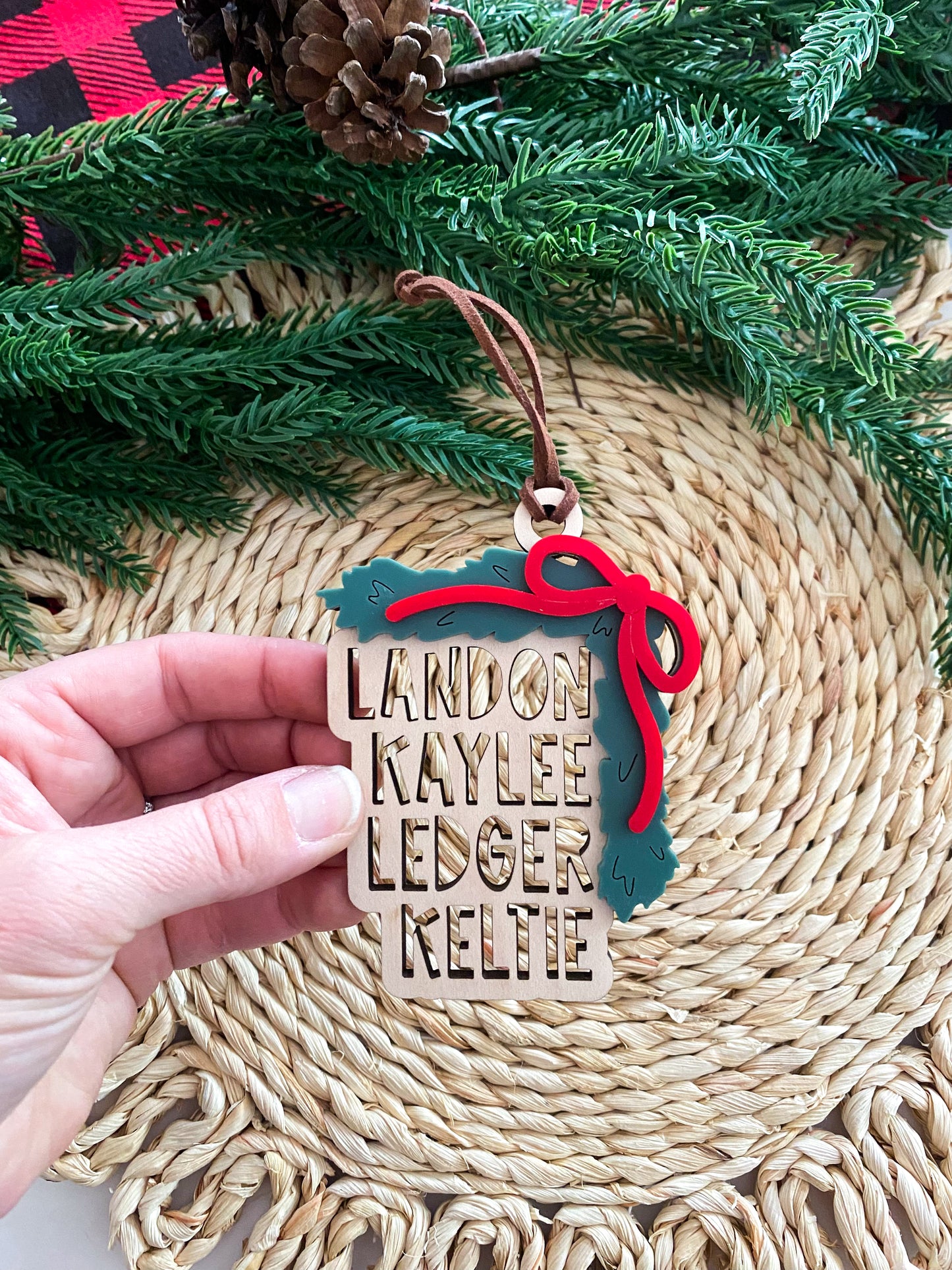 Family Name Christmas Ornament