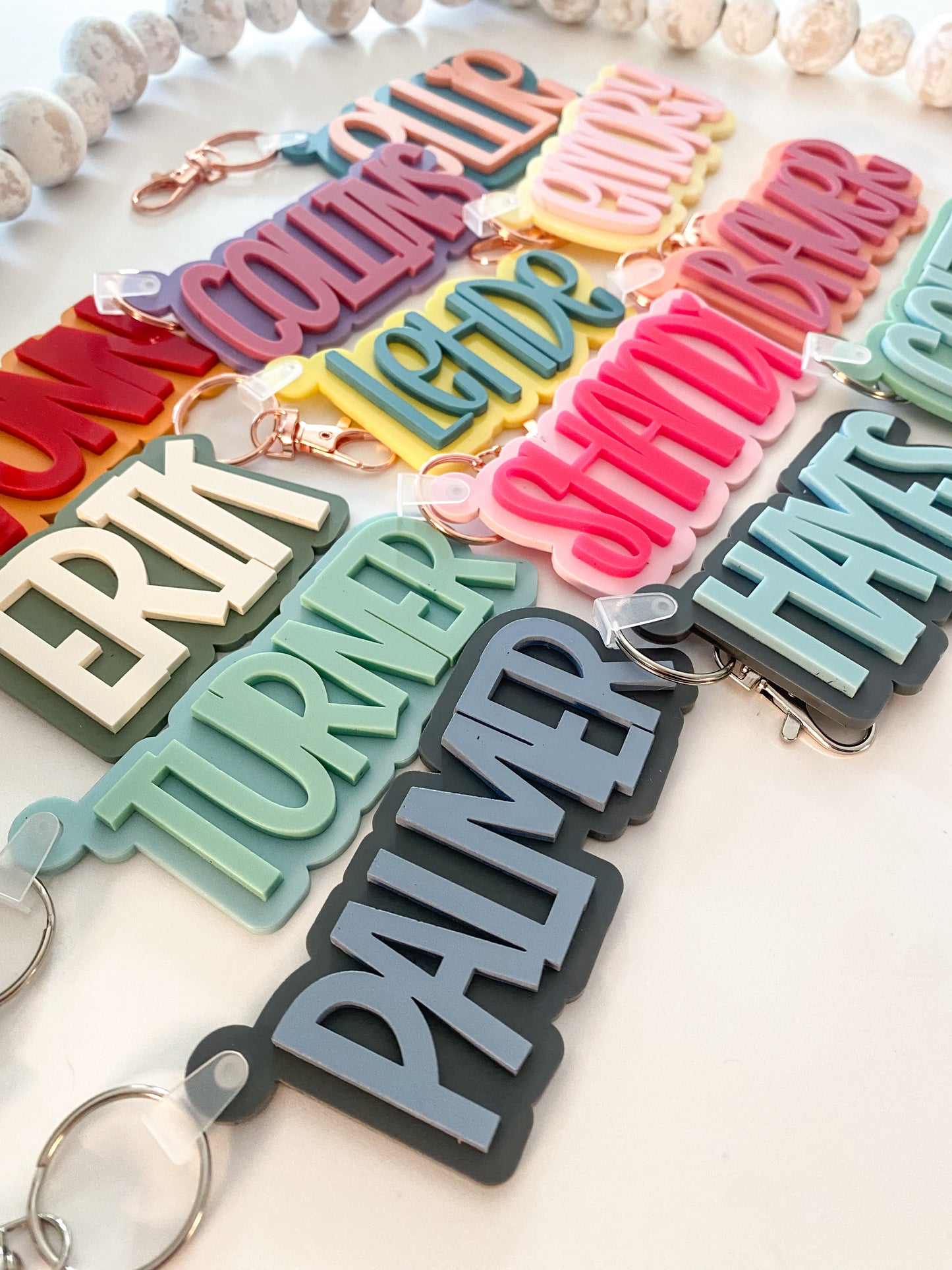 Acrylic Name Keychain