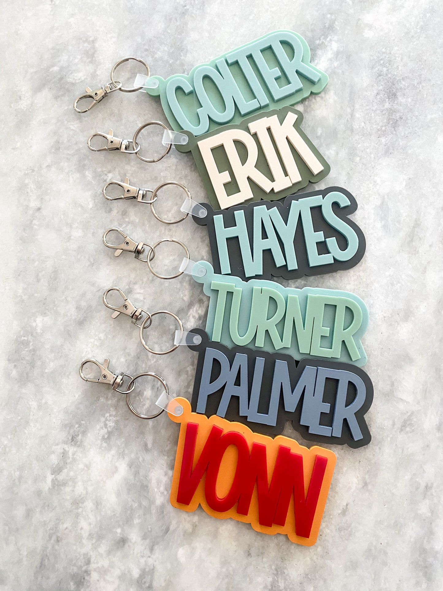 Acrylic Name Keychain