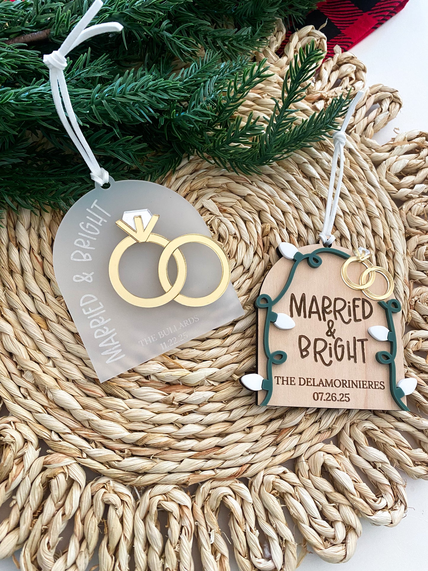 Married & Bright Ornament