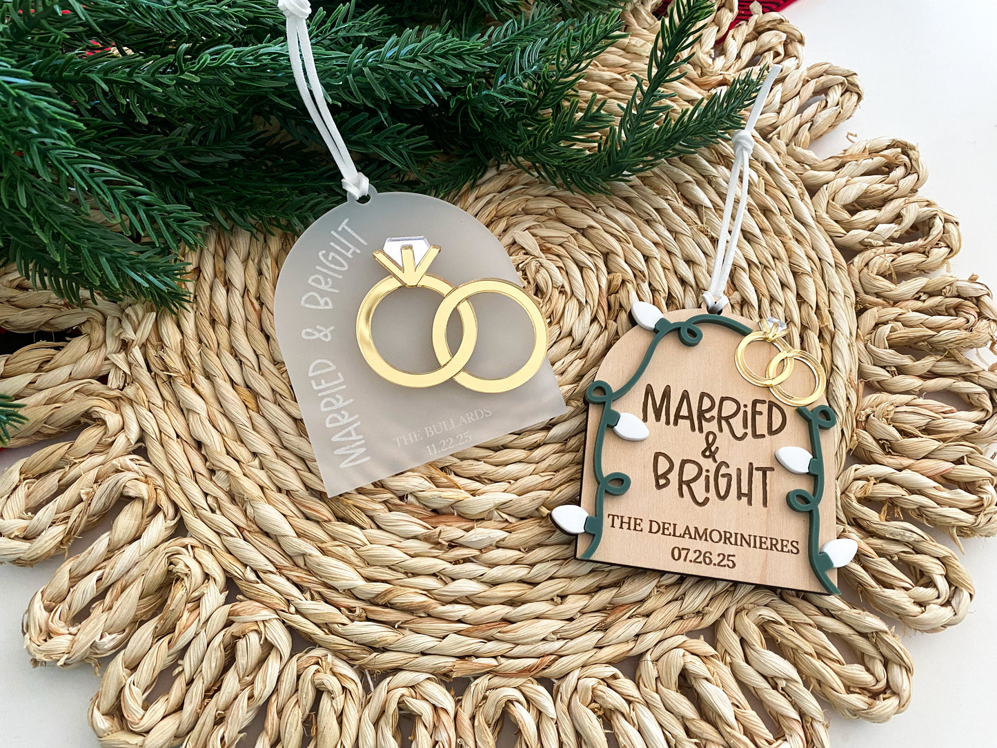 Married & Bright Ornament