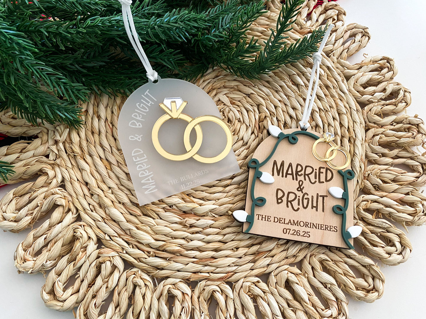 Married & Bright Ornament