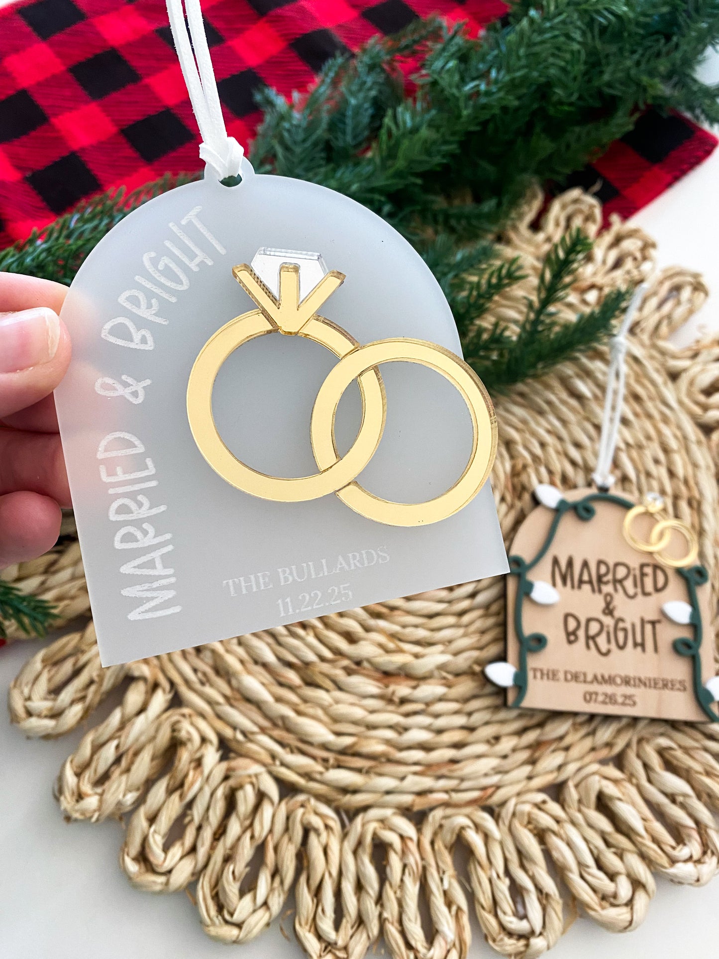 Married & Bright Ornament