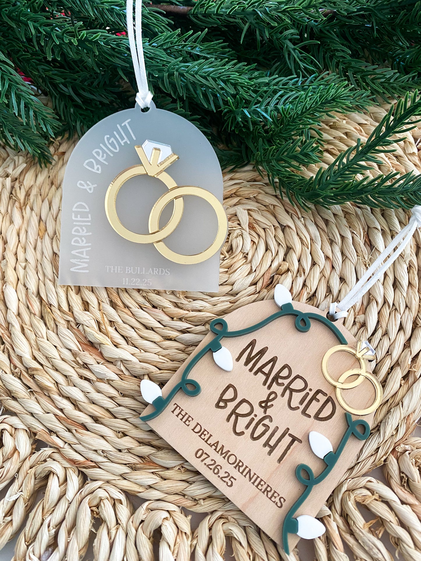 Married & Bright Ornament