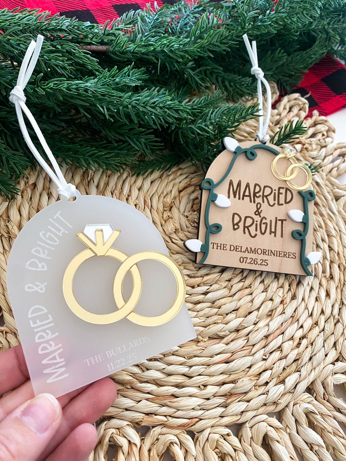 Married & Bright Ornament