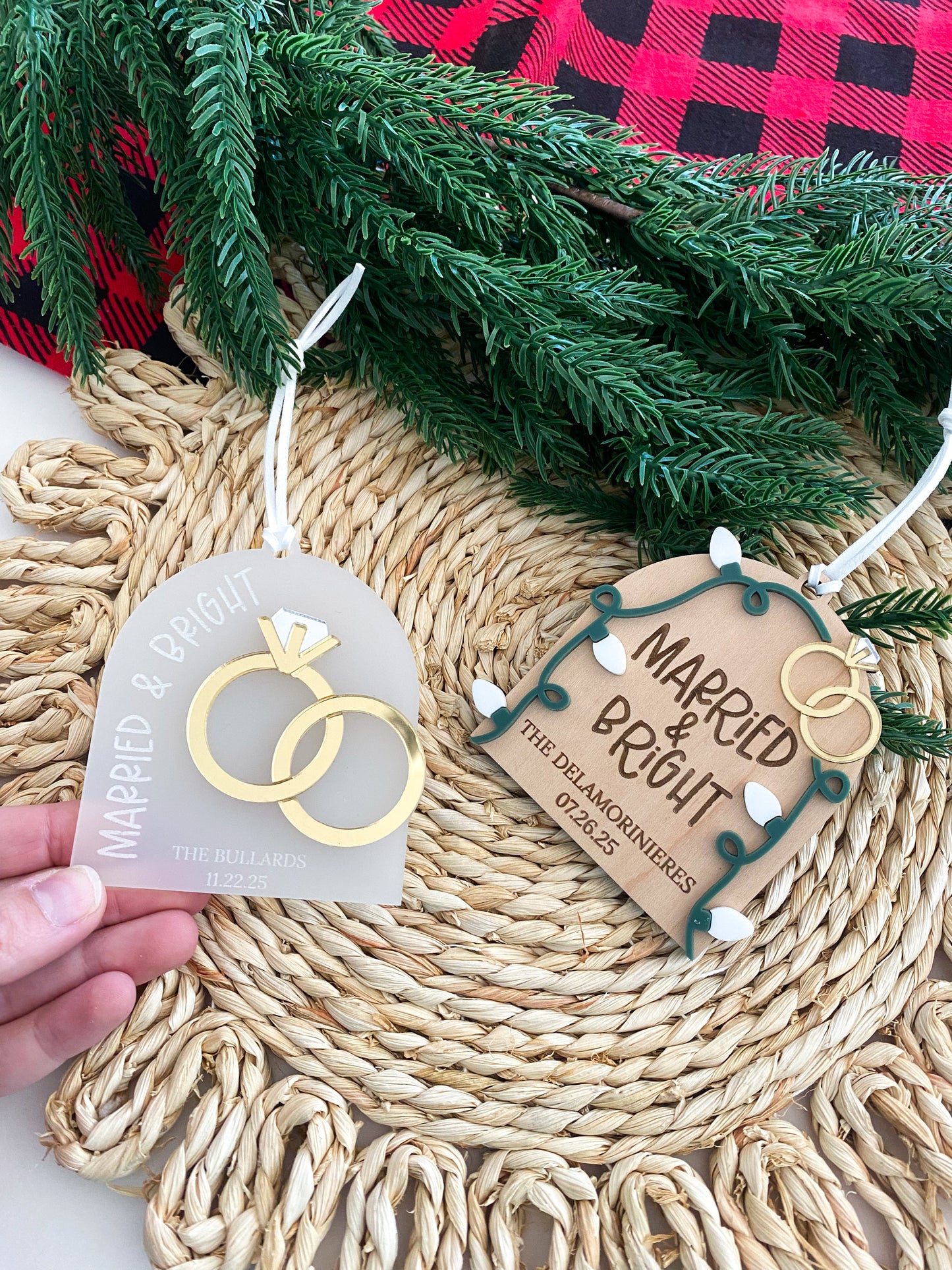 Married & Bright Ornament