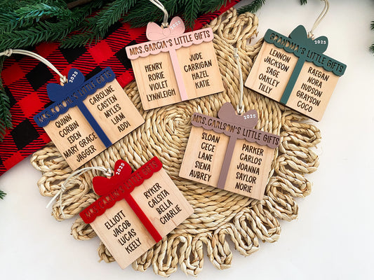 Personalized Teacher or Grandparent Ornament