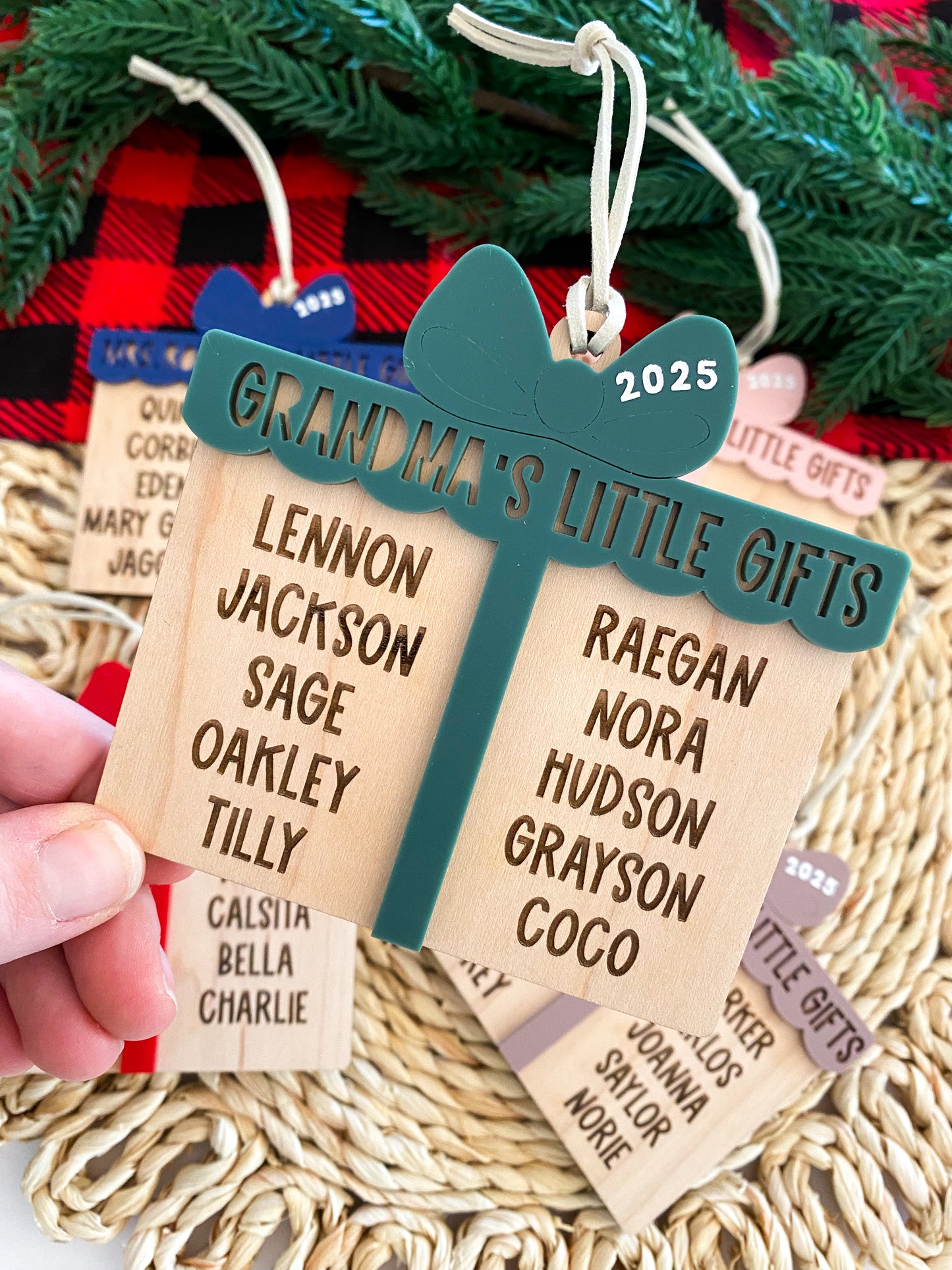 Personalized Teacher or Grandparent Ornament