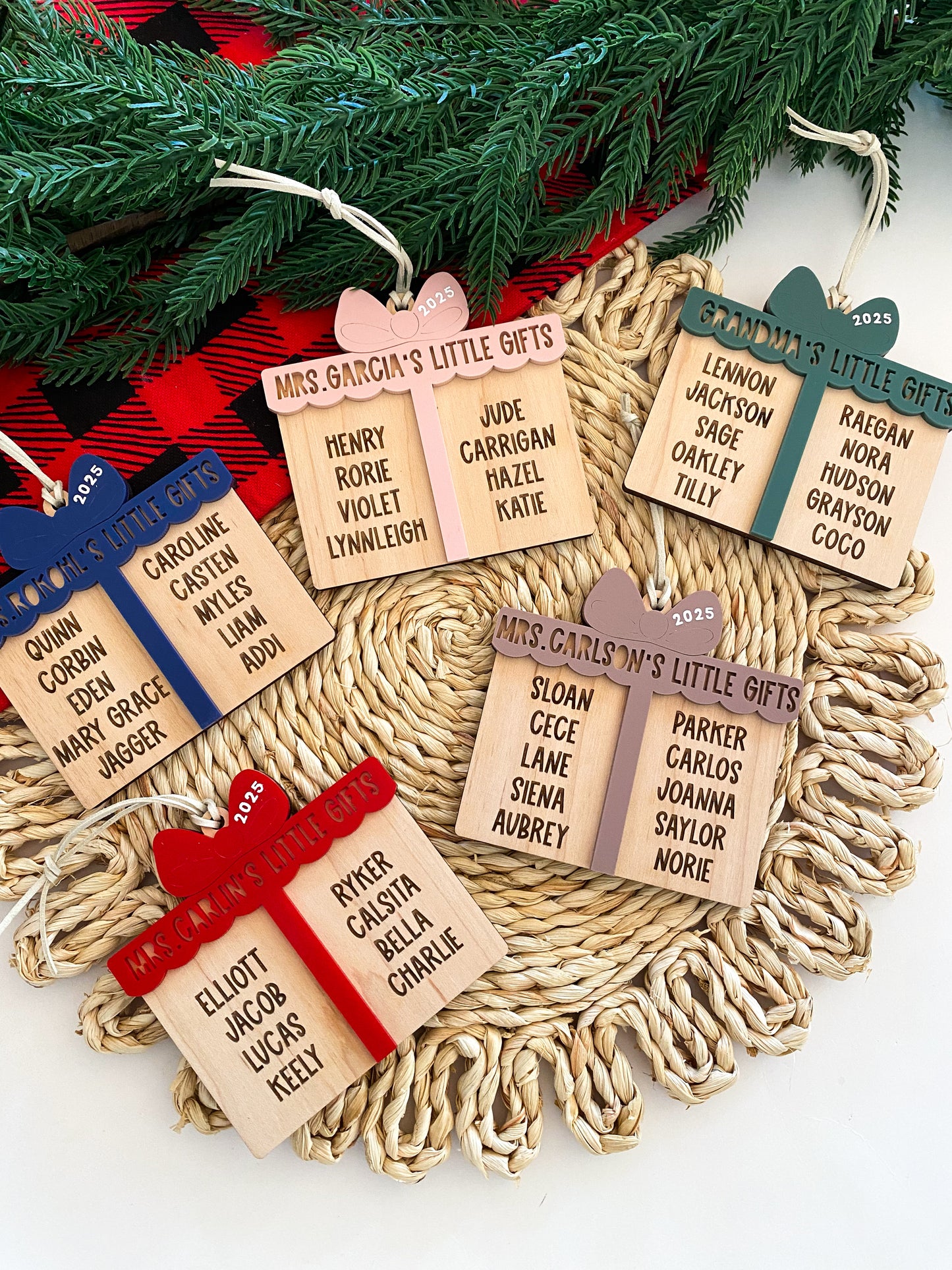 Personalized Teacher or Grandparent Ornament