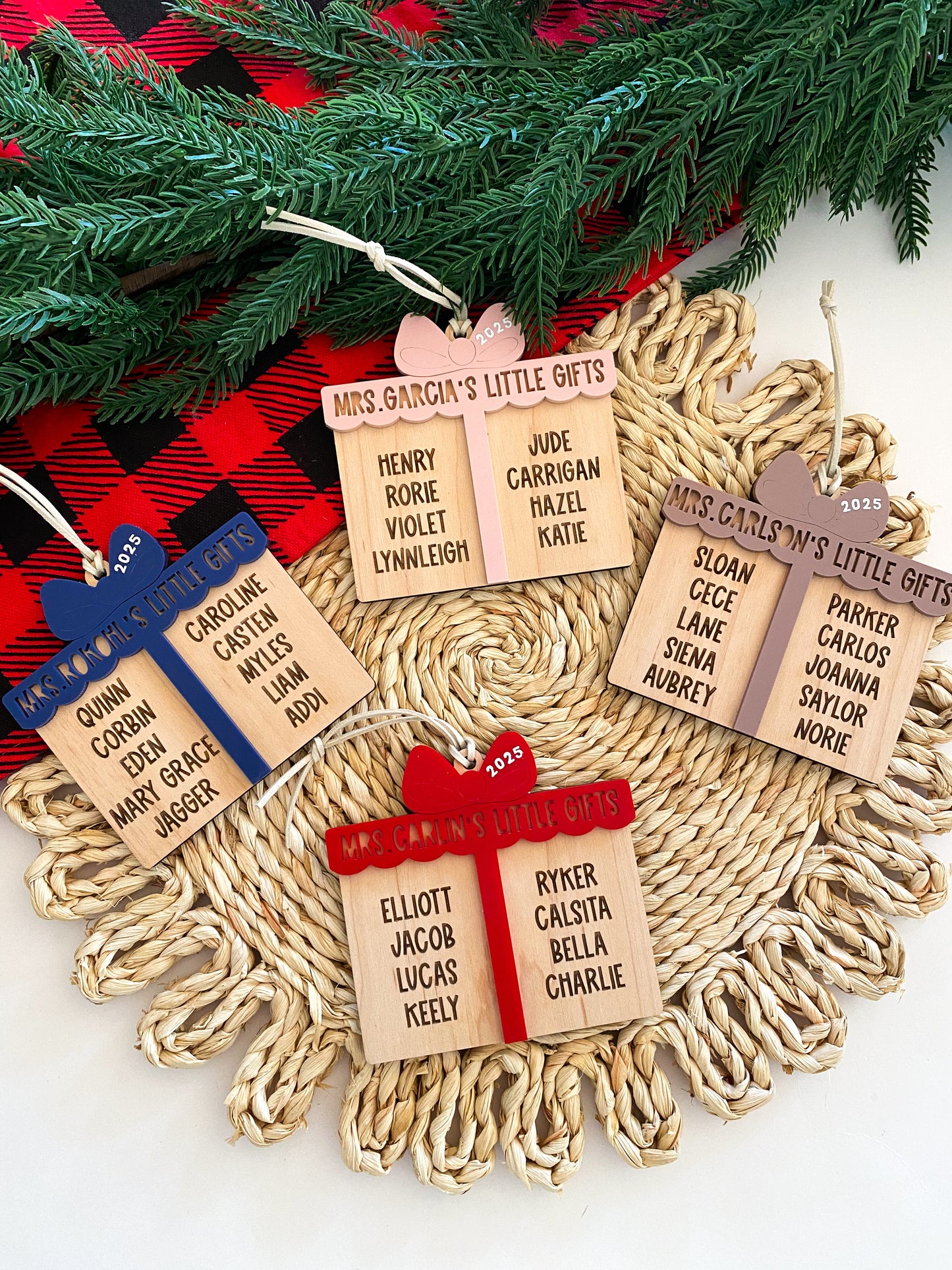 Personalized Teacher or Grandparent Ornament