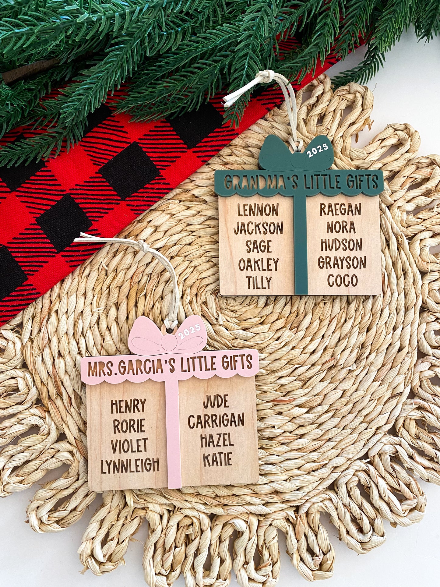 Personalized Teacher or Grandparent Ornament