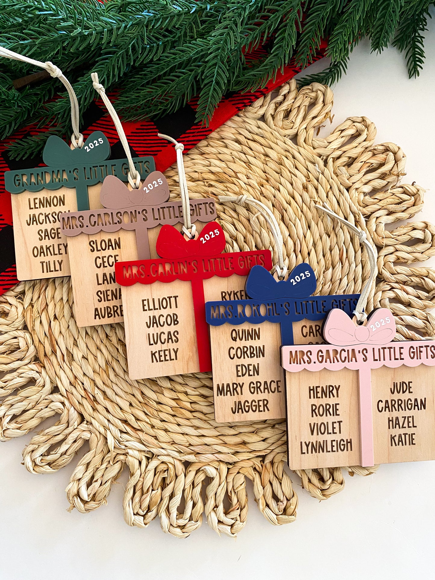 Personalized Teacher or Grandparent Ornament