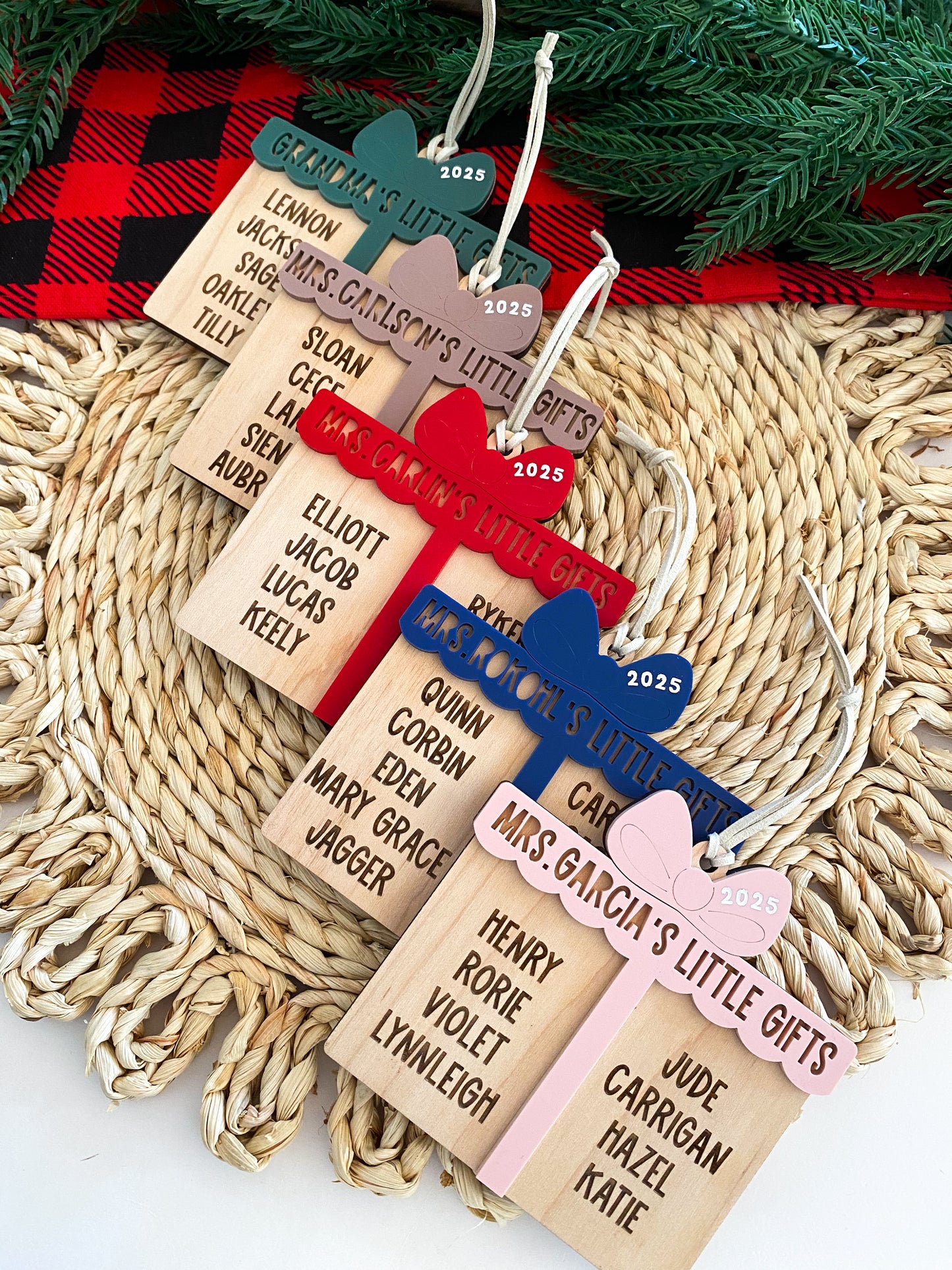 Personalized Teacher or Grandparent Ornament