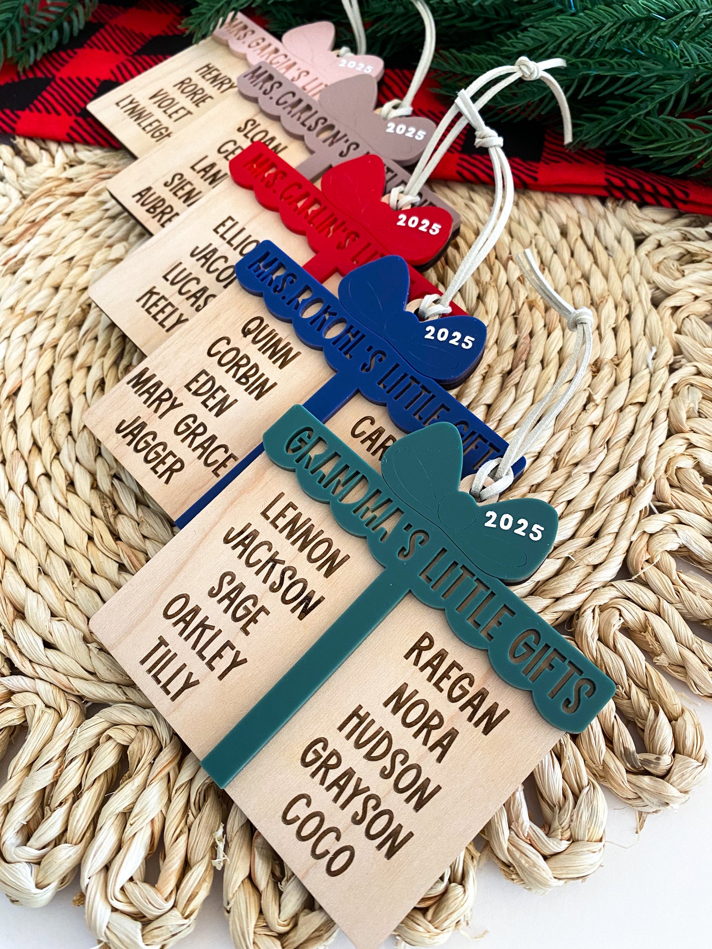 Personalized Teacher or Grandparent Ornament