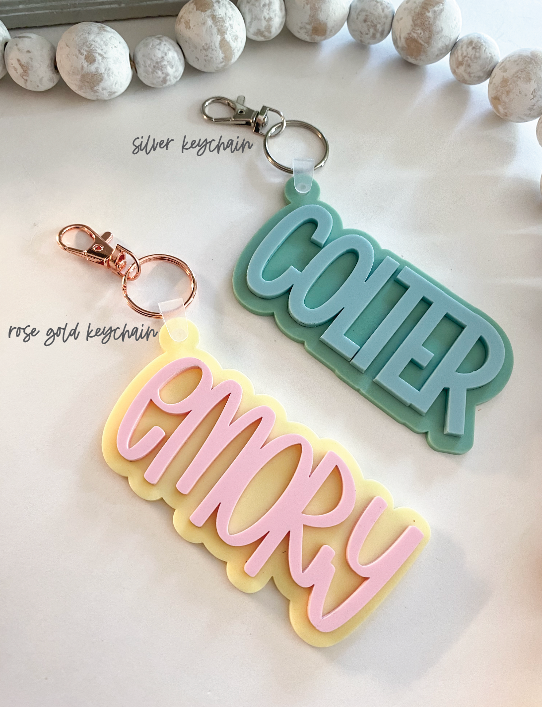 Acrylic Name Keychain