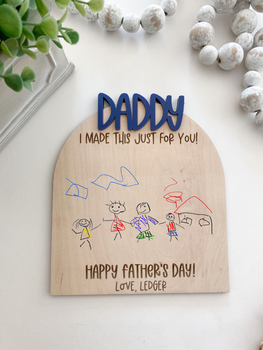 Father's Day Drawing Arch Sign