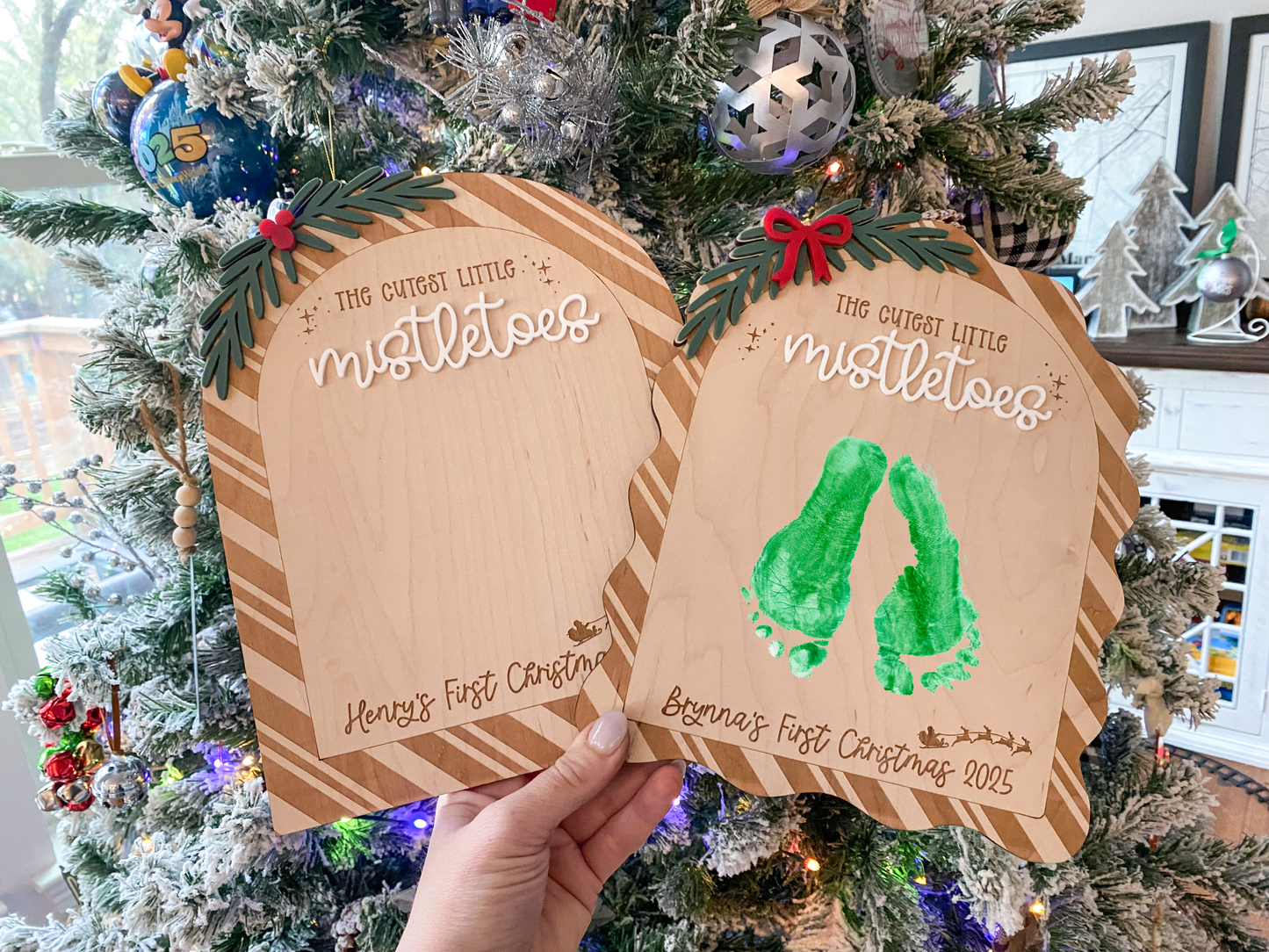 Mistletoes Footprint Sign