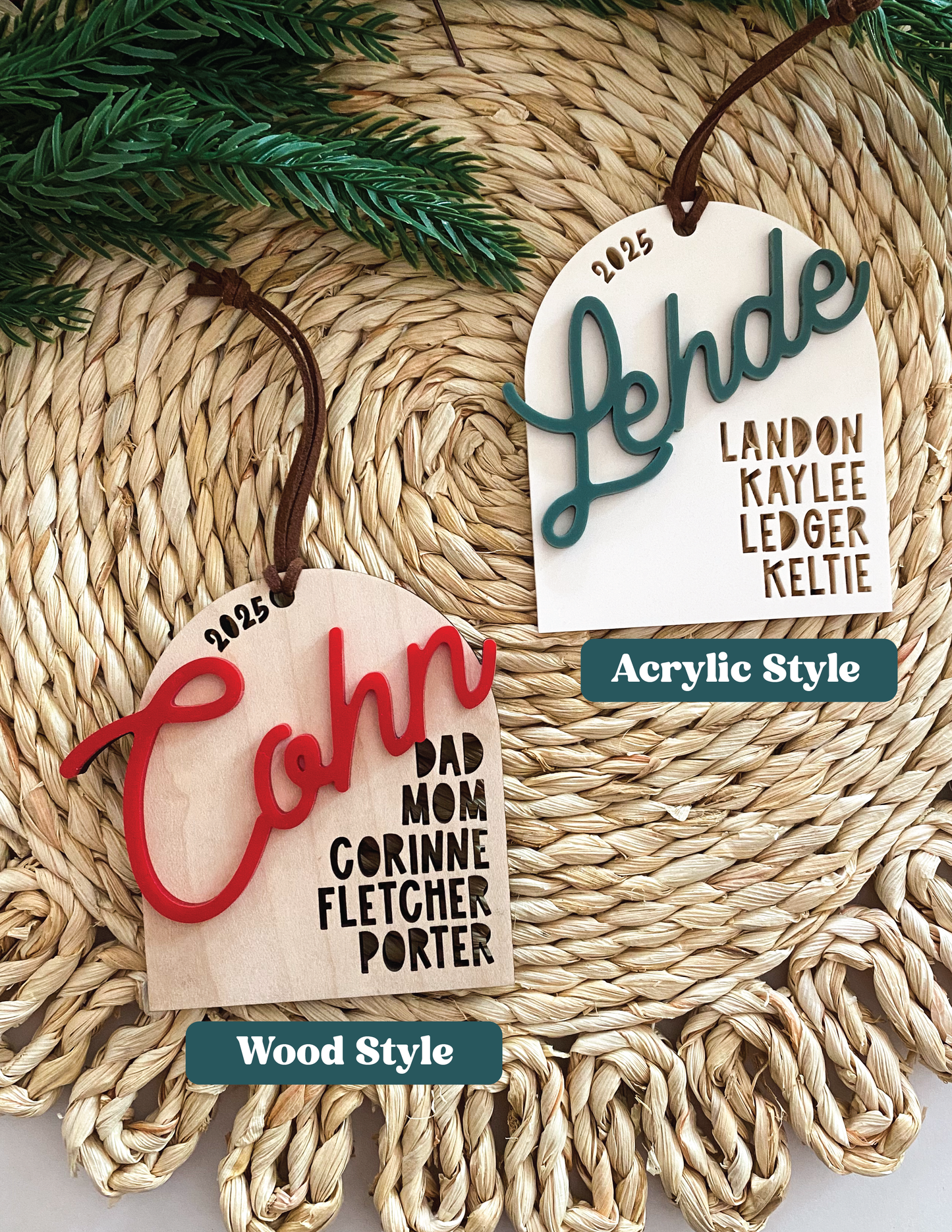 Personalized Family Christmas Ornament