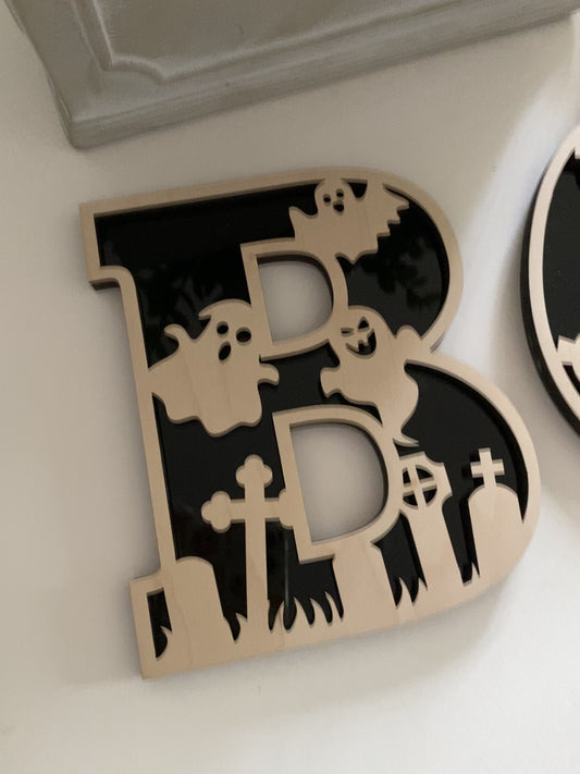 BOO decor letters