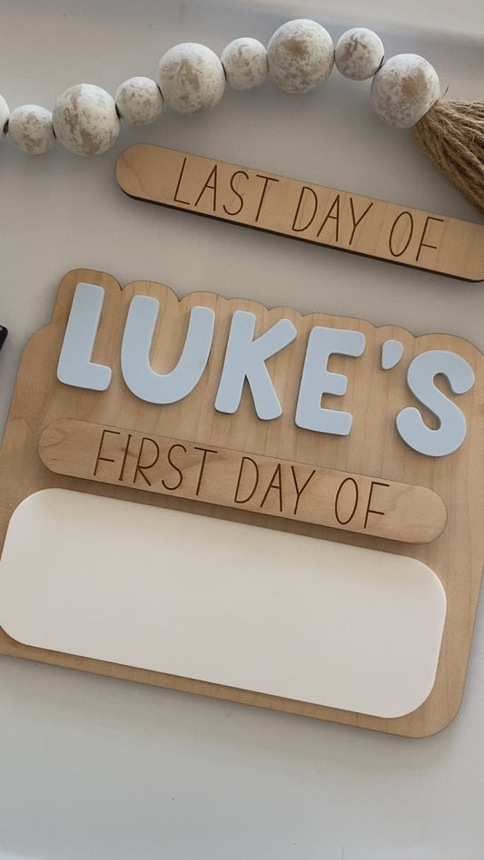 Personalized First & Last Day School Signs
