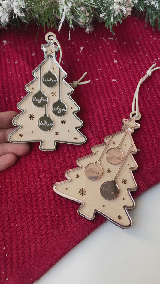 Christmas Tree Family Ornament