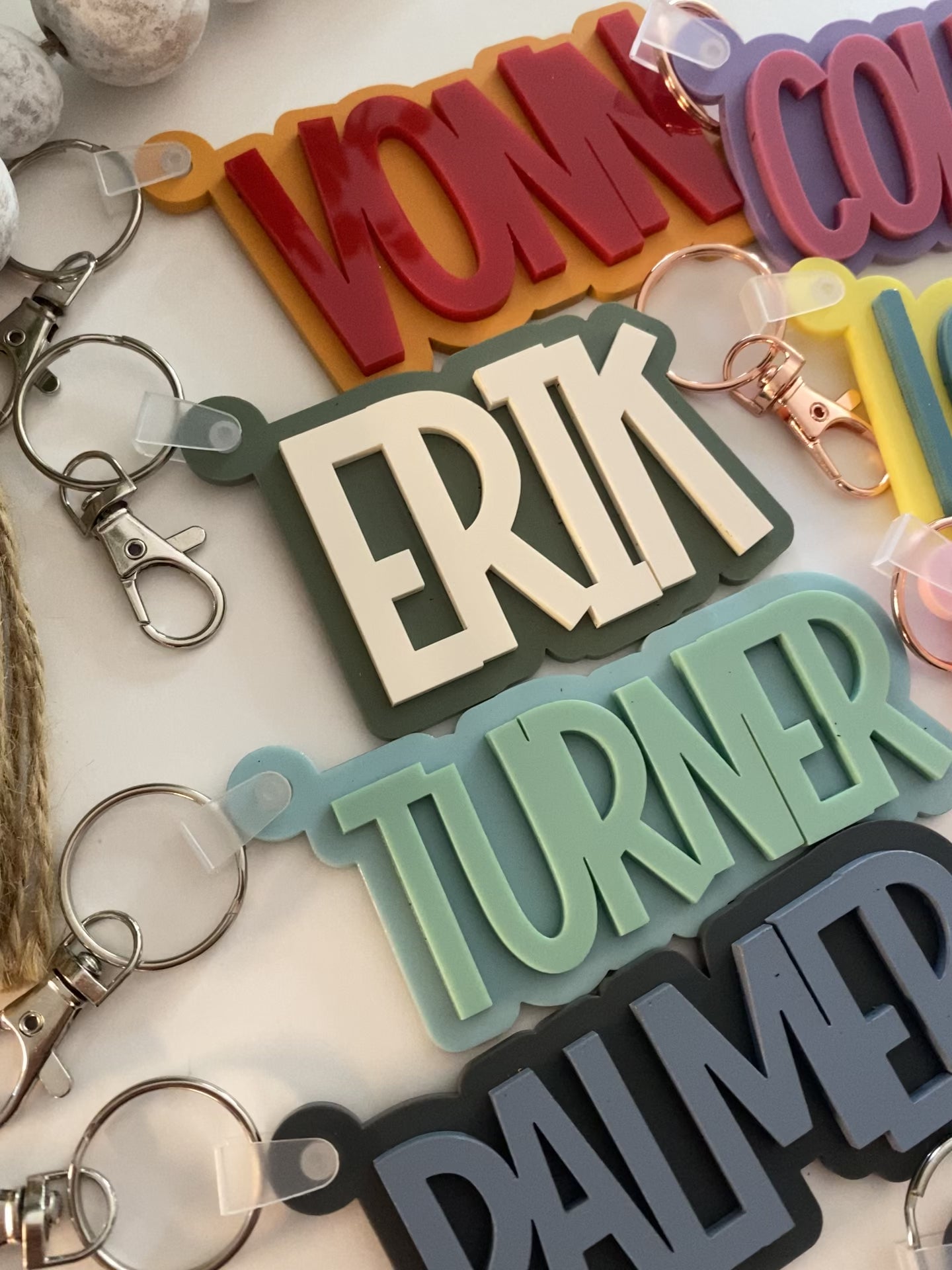 Acrylic Name Keychain