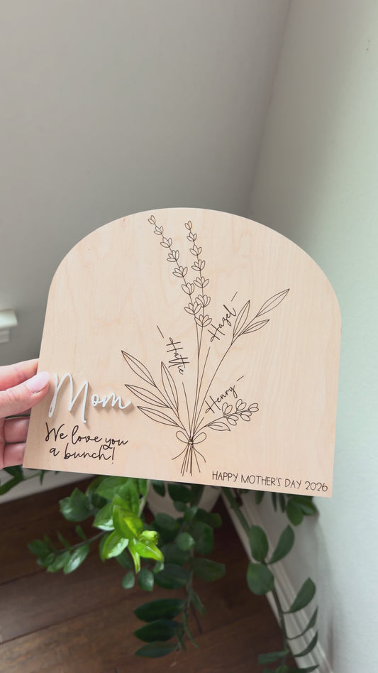 DIY Floral Handprint or Fingerprint Sign