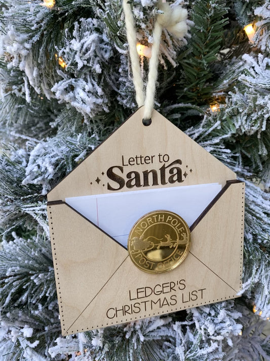 Christmas Santa Letter Ornament