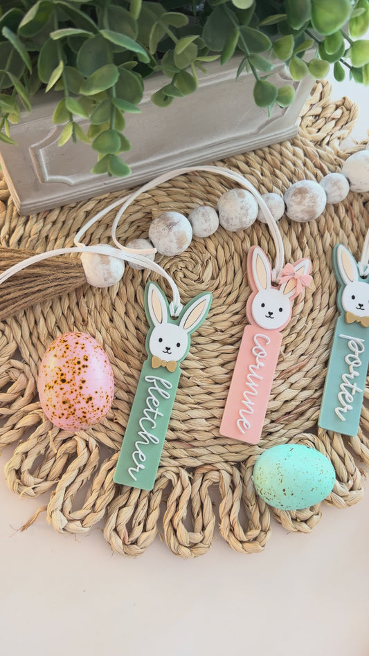 Bunny Easter Basket Tag