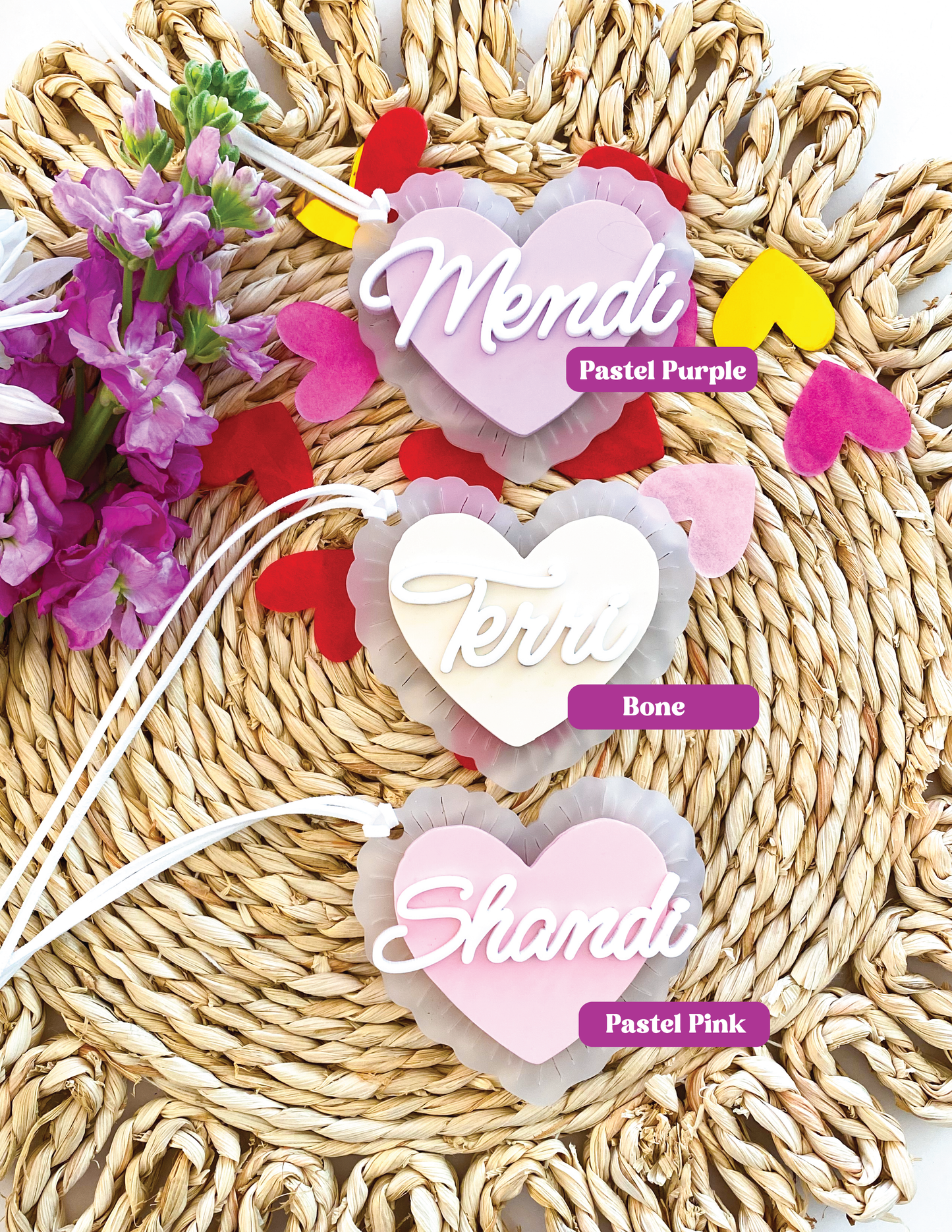 Scallop Heart Valentine Tag
