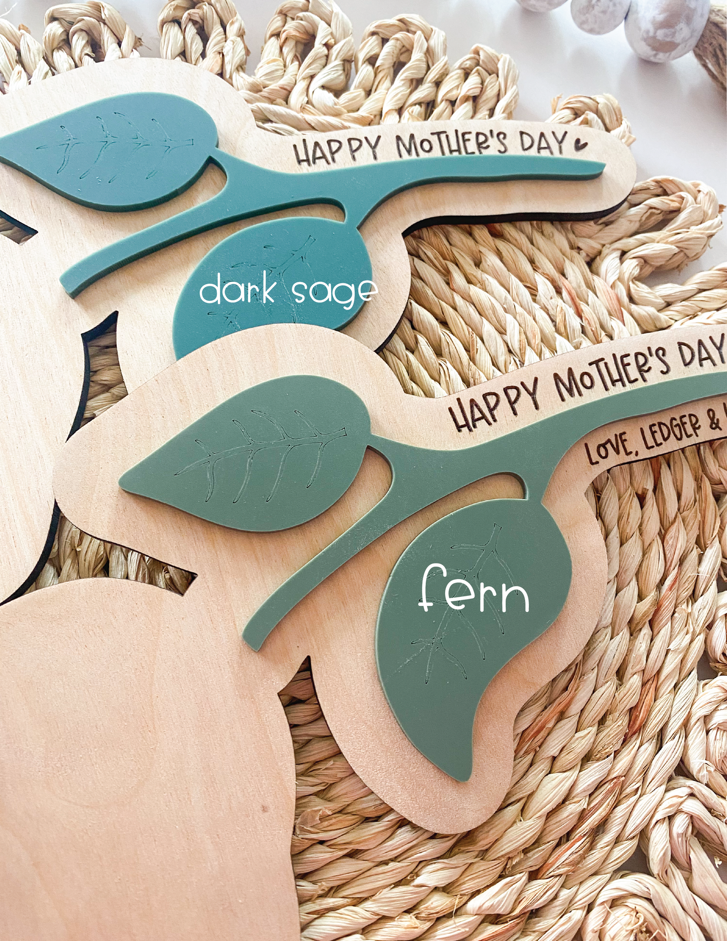 DIY Flower Stem Handprint Sign